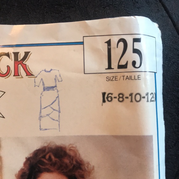 Butterick Vintage 1988 Dress pattern sizes 6-8-10-12 - Picture 2 of 7